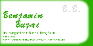 benjamin buzai business card