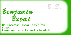 benjamin buzai business card